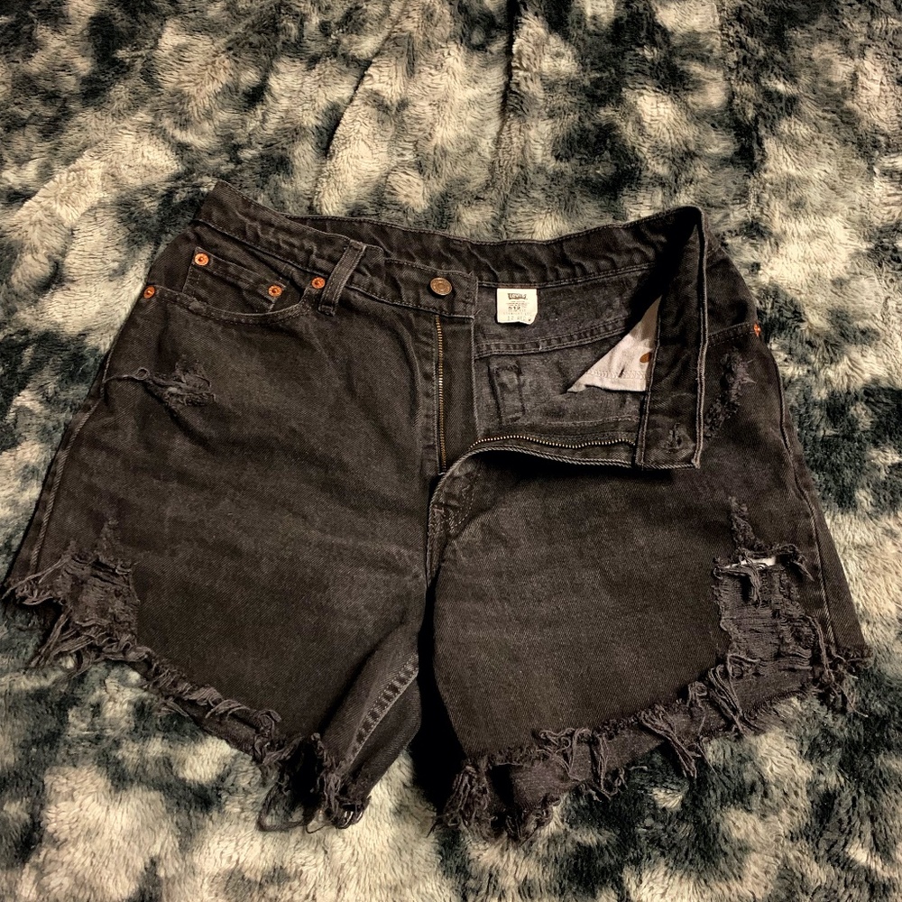 Levi's 512 Jean Shorts Sz 12 - Picture 4 of 5